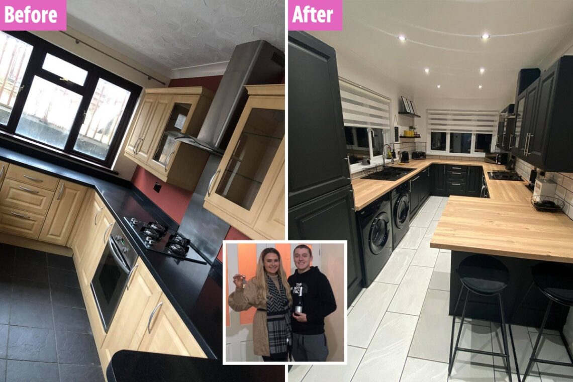 We transformed our dull kitchen into a chic new space using bargains from Amazon We transformed our dull kitchen into a chic new space using bargains from Amazon