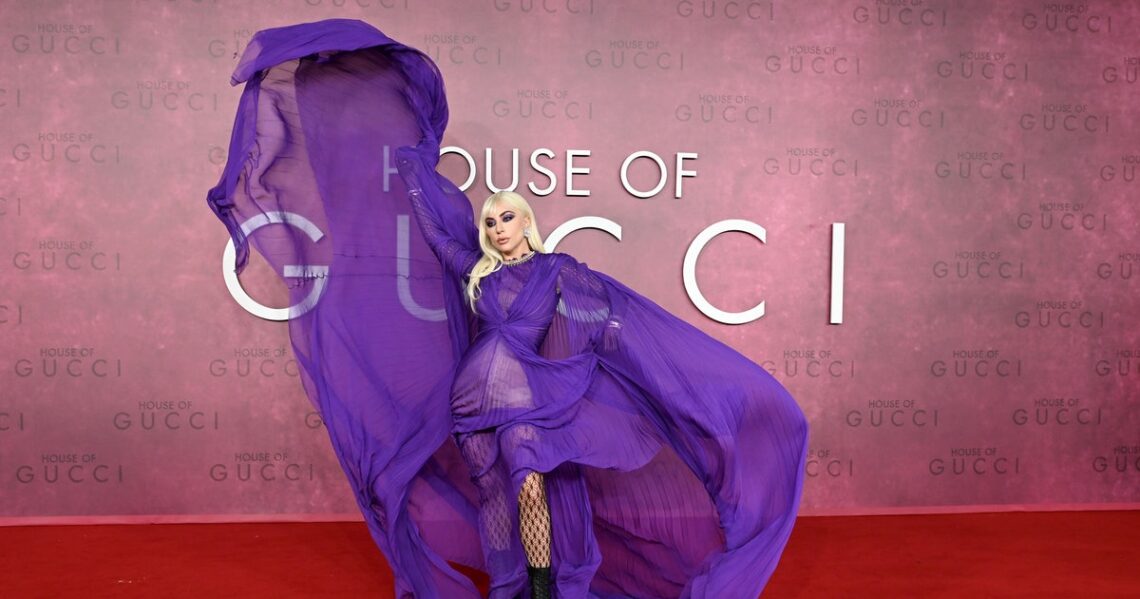Lady Gaga Wore Fishnets & Platform Boots For Her First House Of Gucci Premiere Lady Gaga Wore Fishnets & Platform Boots For Her First House Of Gucci Premiere