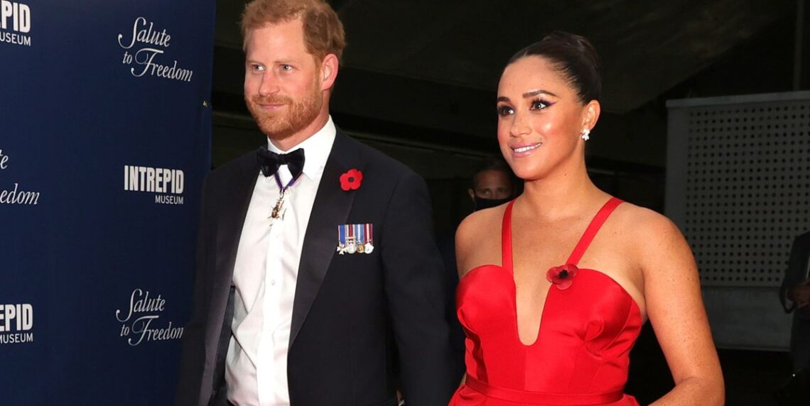 Meghan Markle Glows in a Fire-Engine Red Ballgown at a NYC Event