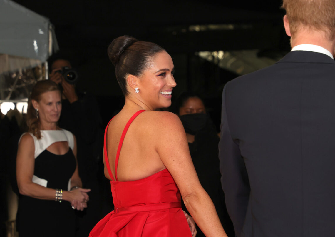 Meghan Markle Wore a Thing: Carolina Herrera Red Gown Edition