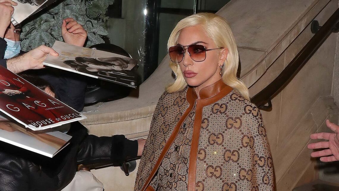 LONDON CALLING: Gaga Steps Out on the Red Carpet in An Iconic Gucci Look