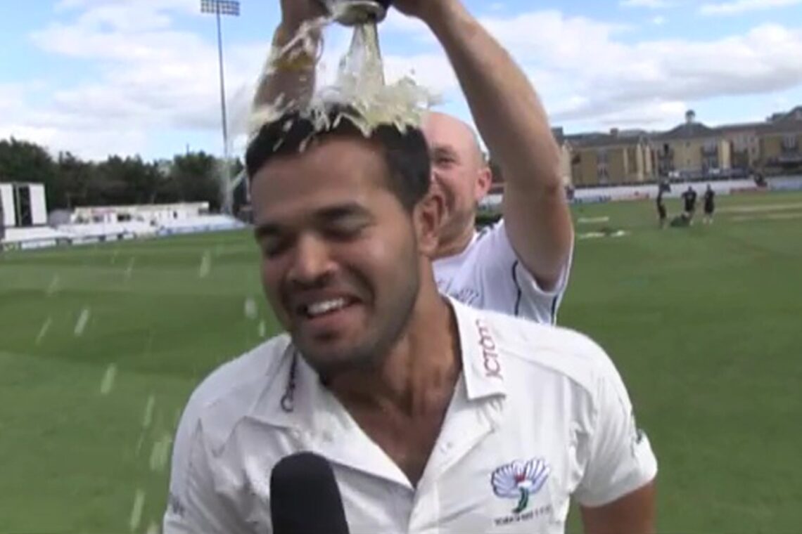 Yorkshire team-mates drenched Azeem Rafiq in BEER despite his strict Muslim beliefs, shock video from 2012 reveals