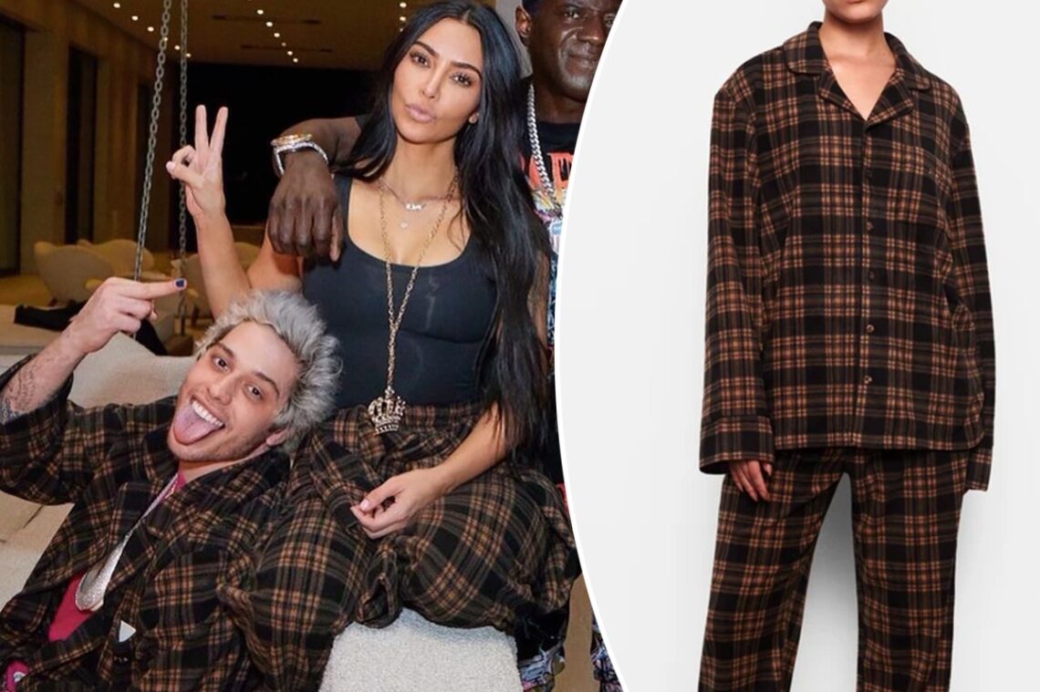 Rumored couple Kim Kardashian and Pete Davidson twin in SKIMS pajamas Rumored couple Kim Kardashian and Pete Davidson twin in SKIMS pajamas