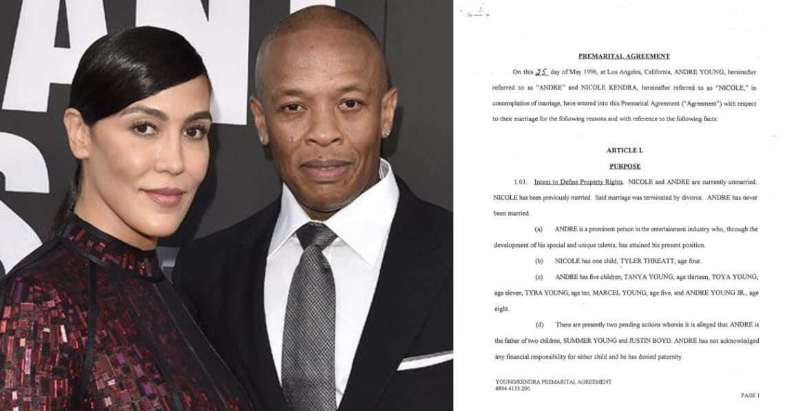 Dr. Dre Hands Over Copy Of Prenup To Court That His Ex-Wife Nicole Claimed Mogul Tore Up Dr. Dre Hands Over Copy Of Prenup To Court That His Ex-Wife Nicole Claimed Mogul Tore Up