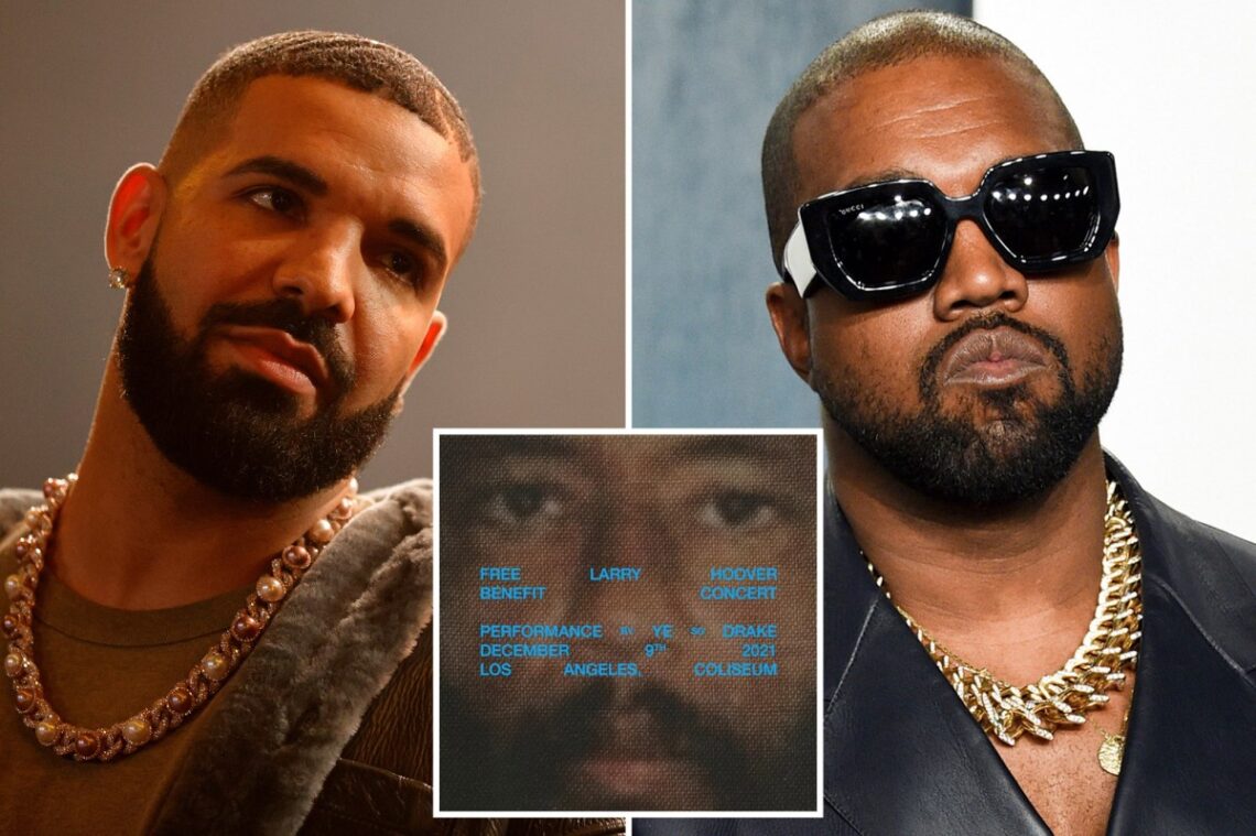 Kanye West and Drake announce benefit concert to free Larry Hoover
