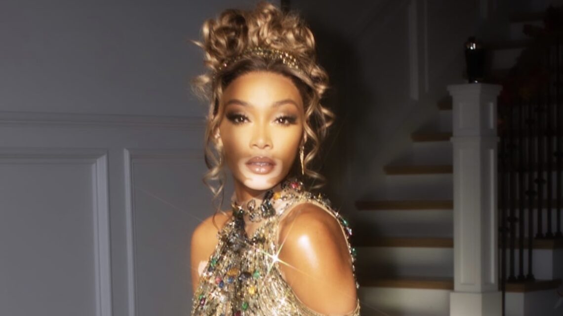 AMAs: There Is A Moving Story Behind Winnie Harlow’s Red Carpet Look