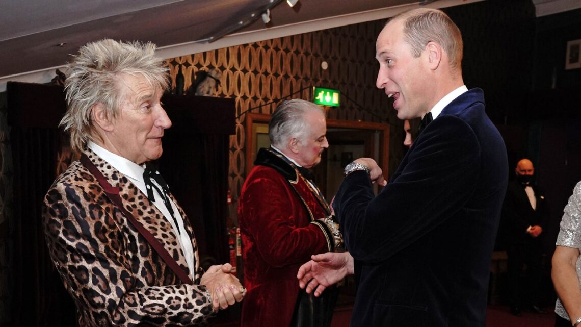 Prince William and Rod Stewart Had a Royal Outfit Battle