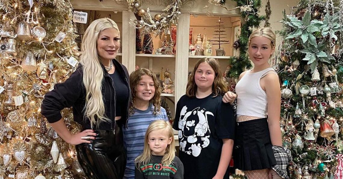 Tori Spelling Leaves Husband Dean McDermott Out Of Family Christmas Card As Split Rumors Mount