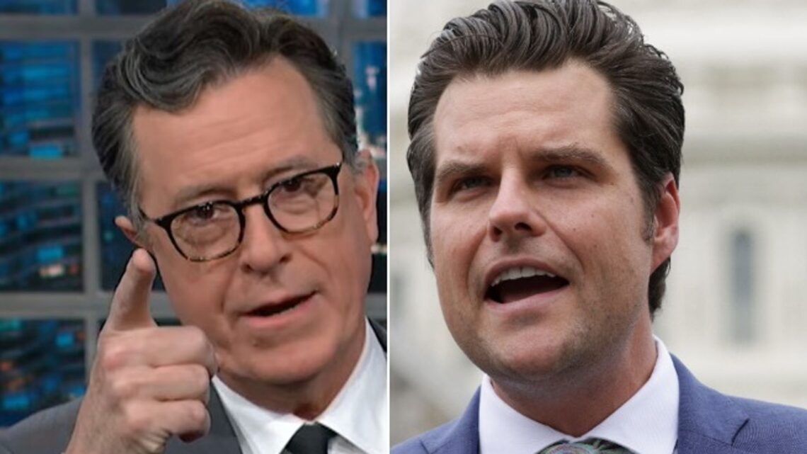 Colbert Burns ‘Complete Moron’ Matt Gaetz With A Reminder Of His Legal Problems Colbert Burns ‘Complete Moron’ Matt Gaetz With A Reminder Of His Legal Problems