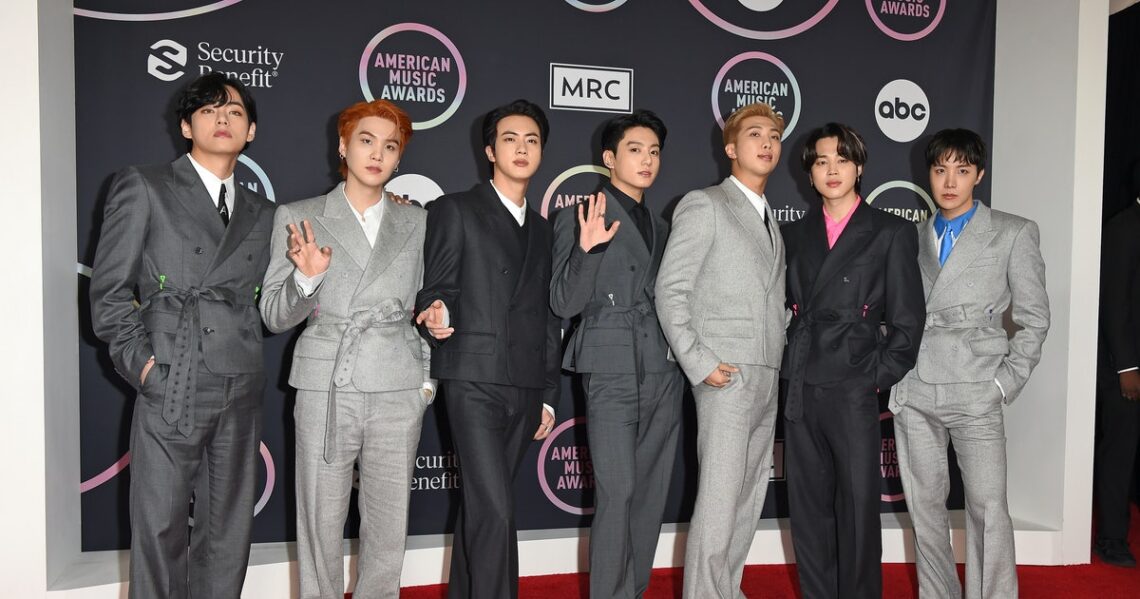 All Of BTS’ Outfits In Los Angeles, From The 2021 AMAs To ‘The Late Late Show’