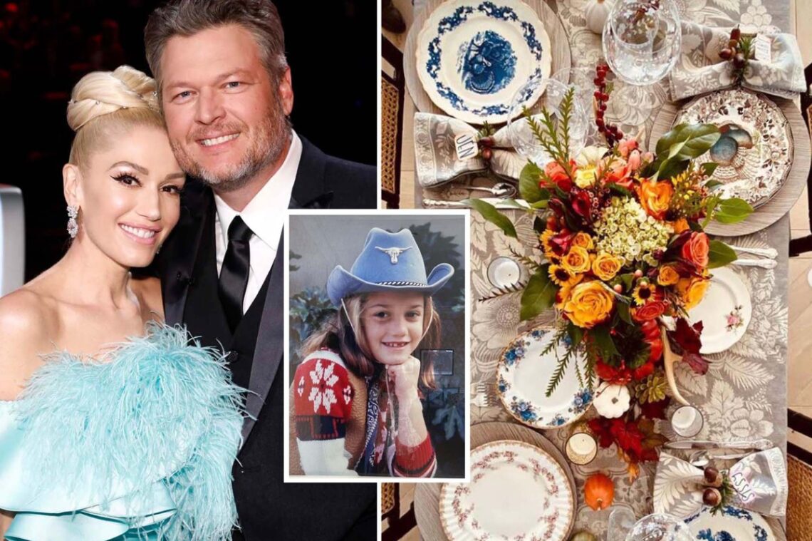 Gwen Stefani and Blake Shelton celebrate ‘first married’ Thanksgiving