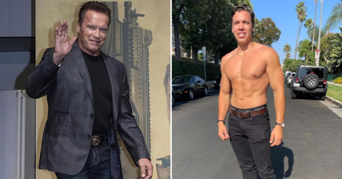Arnold Schwarzenegger’s Son Joseph Baena Is A Dead Ringer For His Father, Flaunts Rock Hard Abs While Filming A Movie