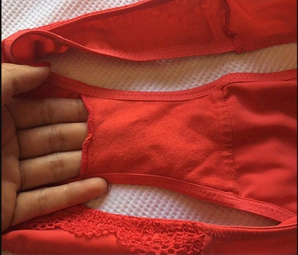 Notice the little pocket in women’s knickers? Well this is what it is REALLY for