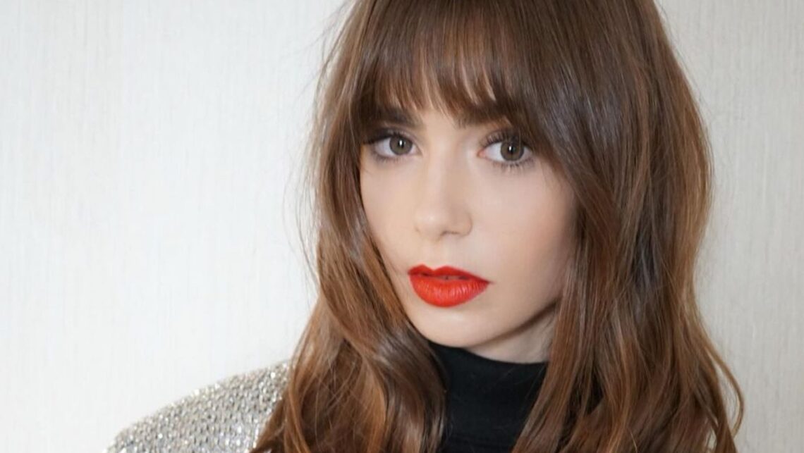 Lily Collins Is Literally Unrecognisable With A Jet-Black Mullet
