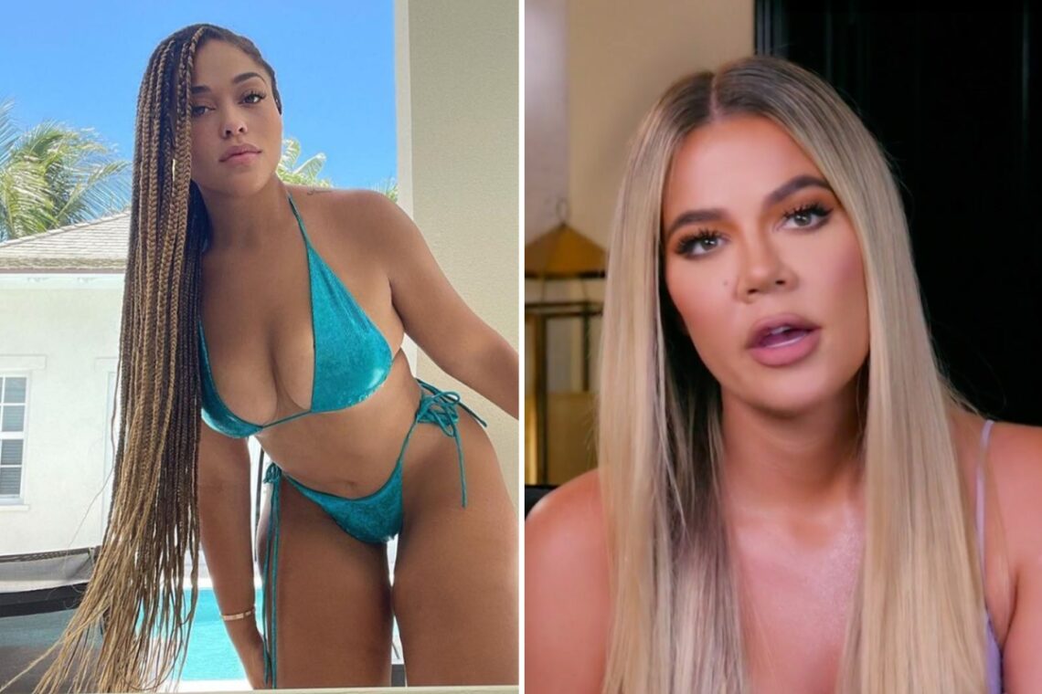 Khloe Kardashian’s nemesis Jordyn Woods shows off figure in blue bikini for throwback after slamming ‘fake’ people Khloe Kardashian’s nemesis Jordyn Woods shows off figure in blue bikini for throwback after slamming ‘fake’ people