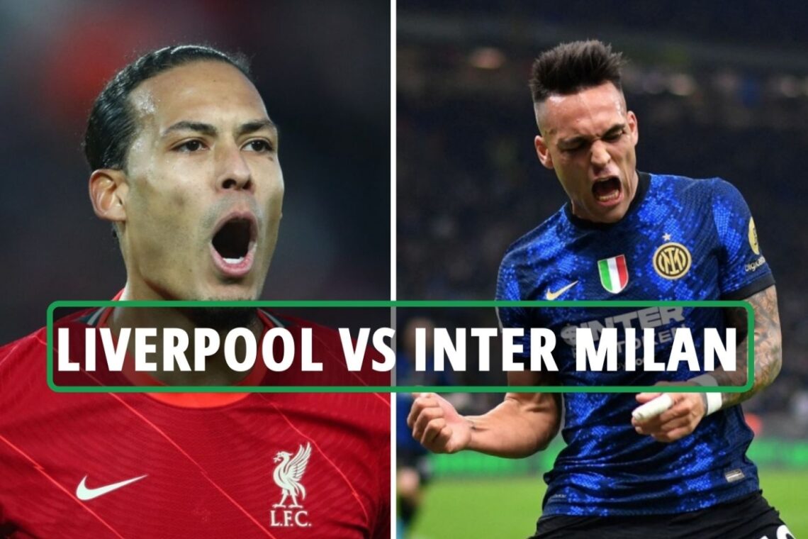 Liverpool vs Inter Milan: TV channel, live stream, kick-off time and team news for Champions League clash