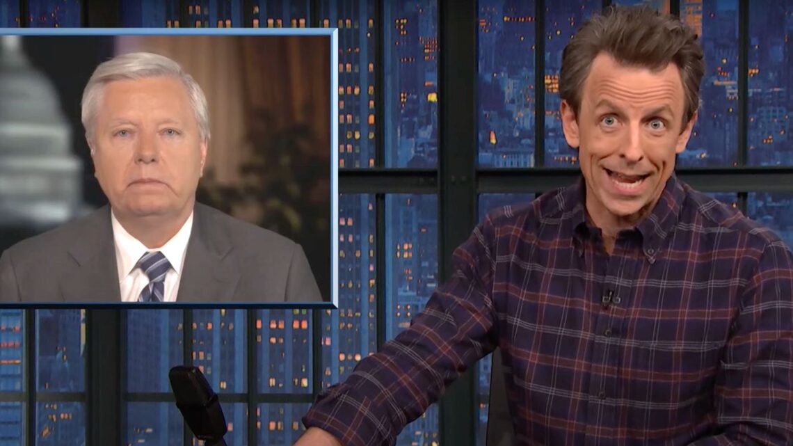 Seth Meyers Has A Field Day With Lindsey Graham’s Trump-Ukraine Claim
