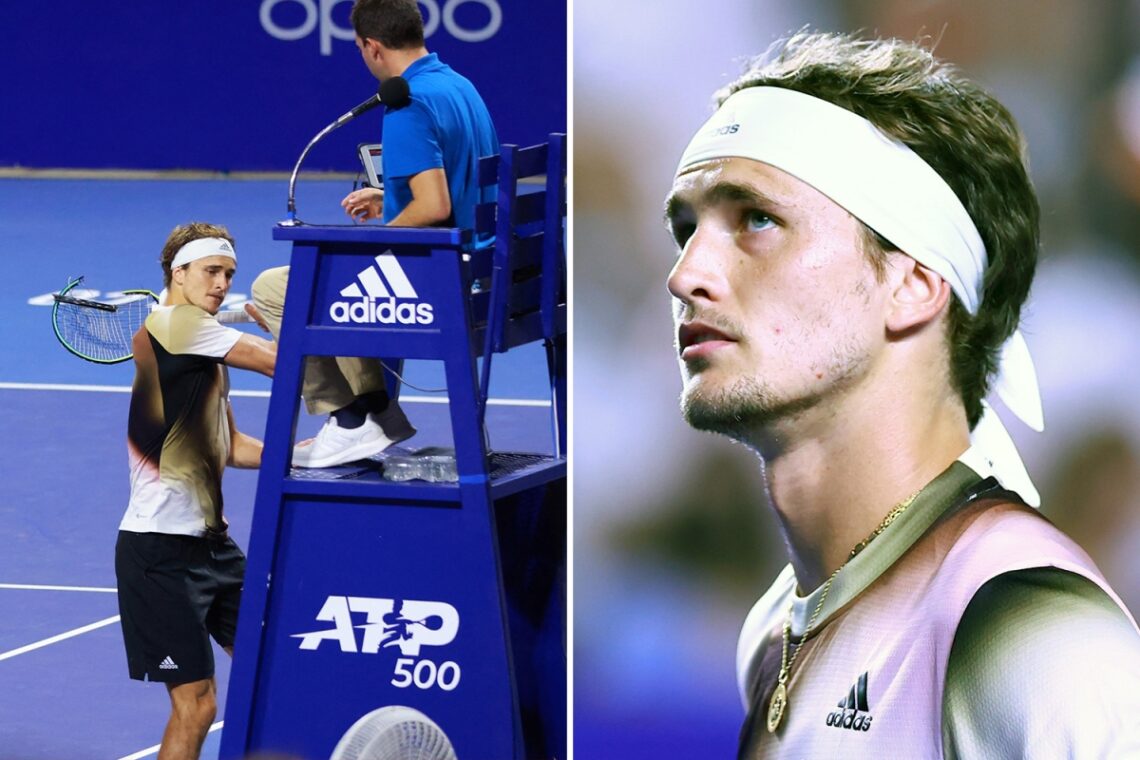 Zverev handed just eight-week suspended ban for shocking attack on umpire’s chair as he escapes immediate punishment