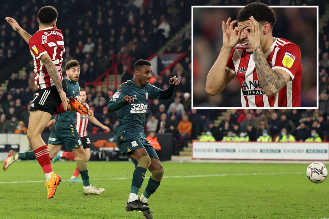Watch Wolves loanee Morgan Gibbs-White score with sensational back-heel flick as Sheffield United thrash Middlesbrough