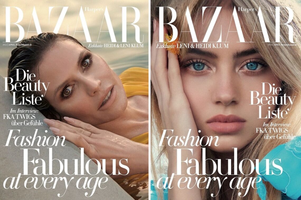 Heidi Klum and daughter Leni, 17, cover Harper’s Bazaar Germany