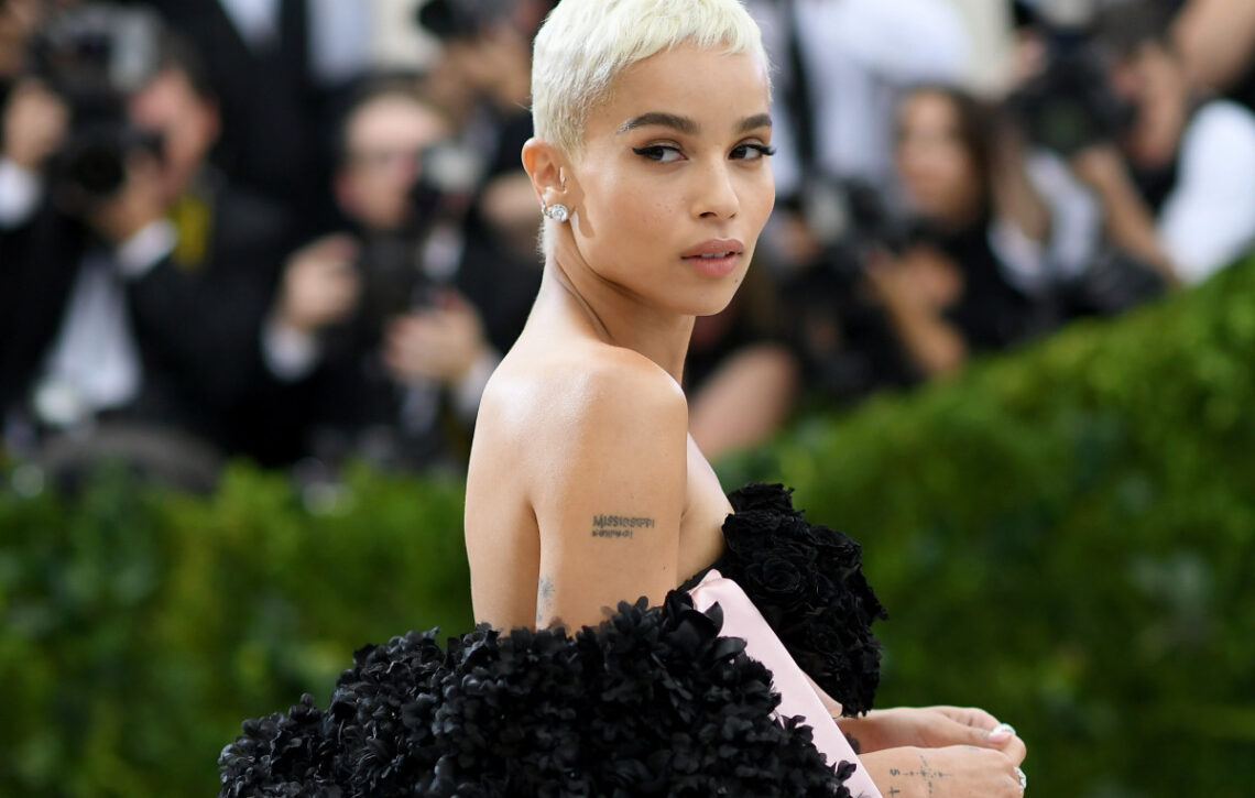 Great Outfits in Fashion History: Zöe Kravitz’s Real Rose Petal-Adorned Met Dress