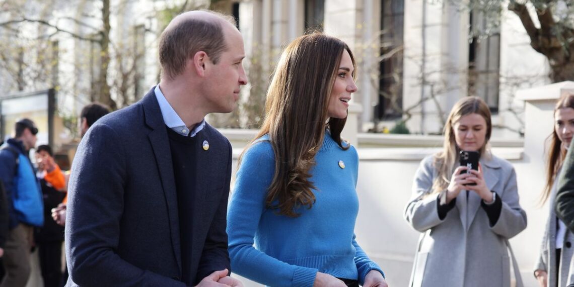 Prince William and Kate Middleton Sort Donations at a Ukrainian Cultural Center in London