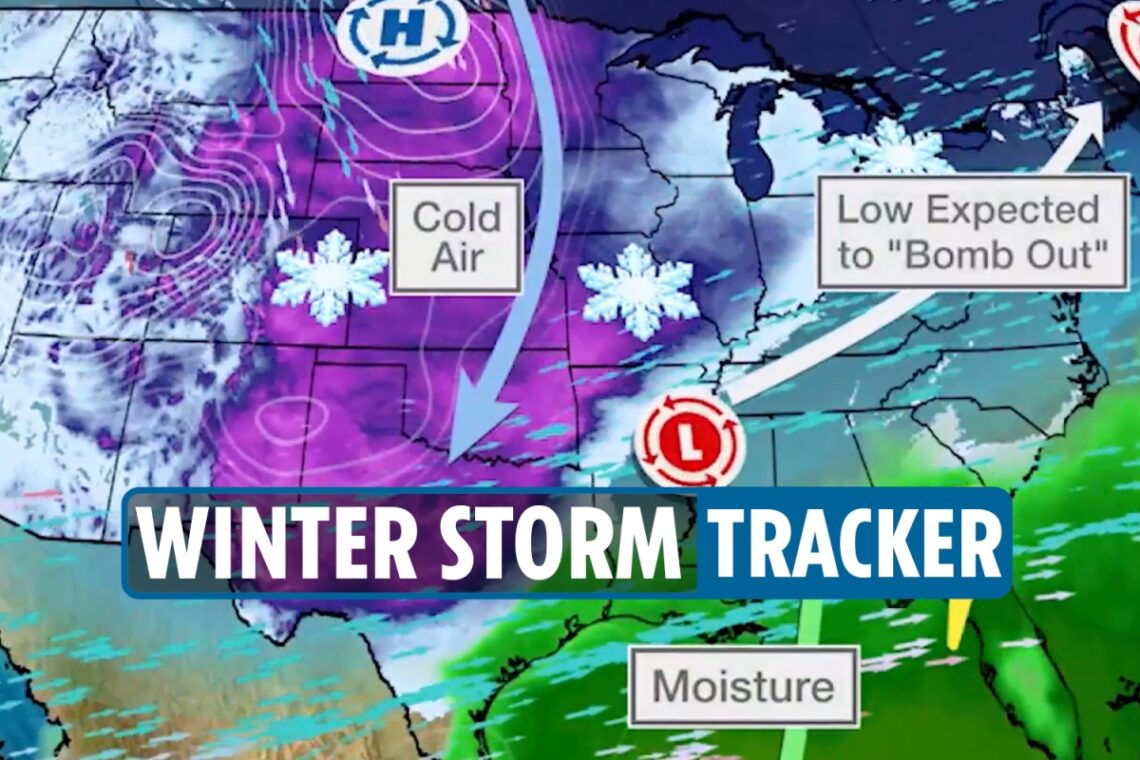 Winter Storm Quinlan path LIVE – Bomb cyclone hitting New York TODAY as weather warning issued for huge snowstorms