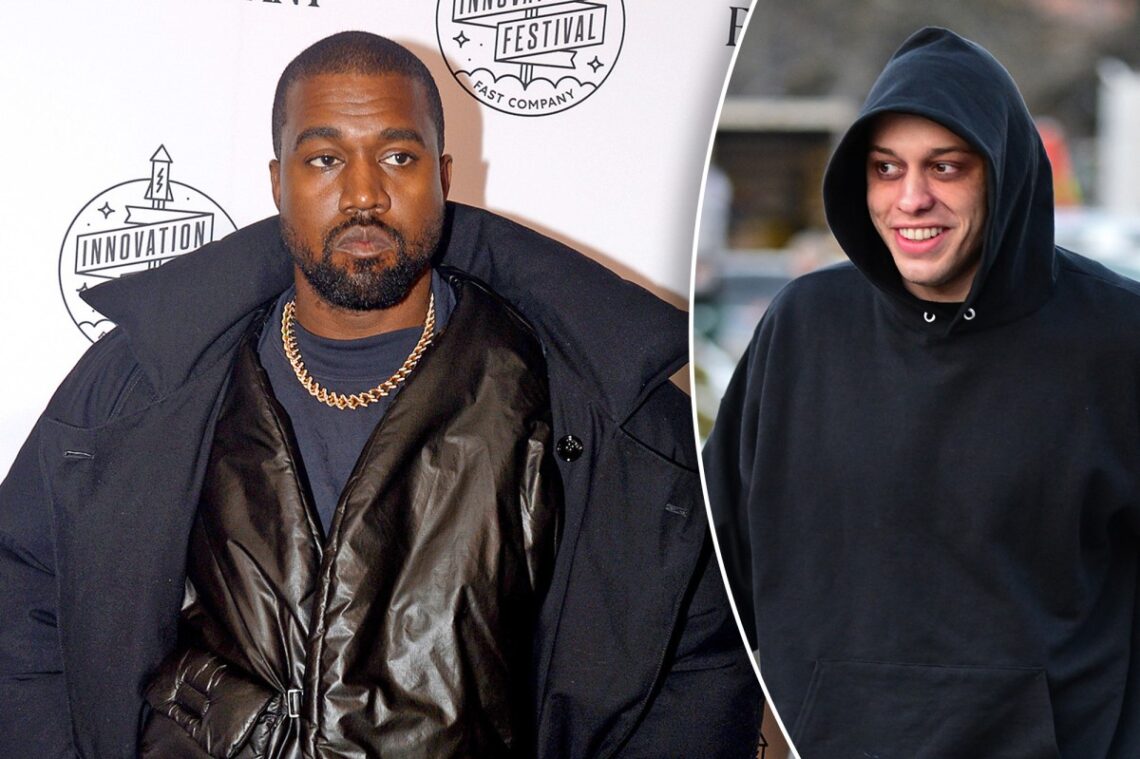 Kanye claims Pete Davidson texted him ‘bragging’ about sleeping with Kim Kardashian