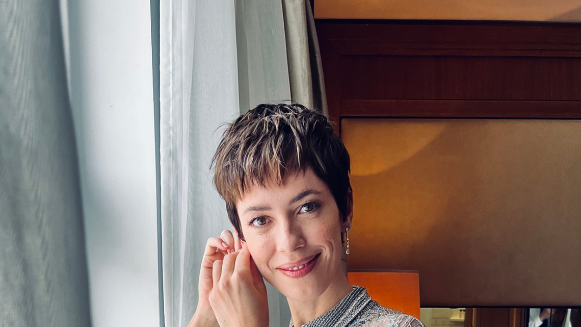 Rebecca Hall Went for Maximum Sparkle on the BAFTA Red Carpet