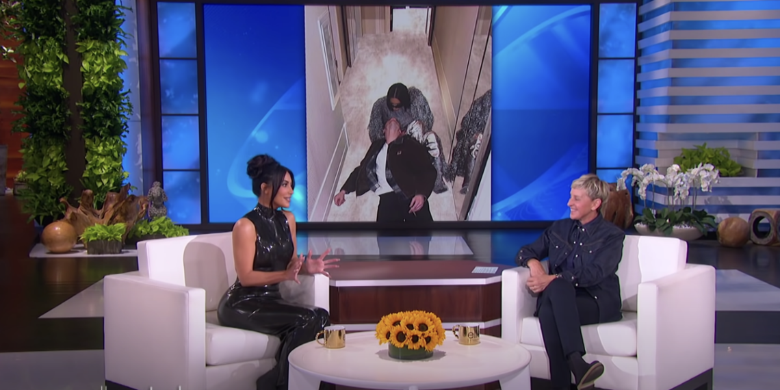 Kim Kardashian Talks Pete Davidson Branding on Ellen