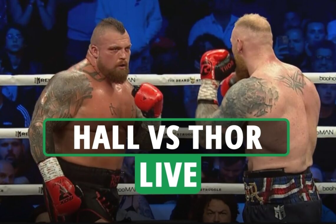 Eddie Hall vs Thor LIVE RESULT: Three KNOCKDOWNS recorded in heaviest fight in history – latest reaction
