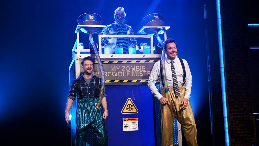 Daniel Radcliffe and Jimmy Fallon Engulf Their Sex Organs in Icy Water on National Television