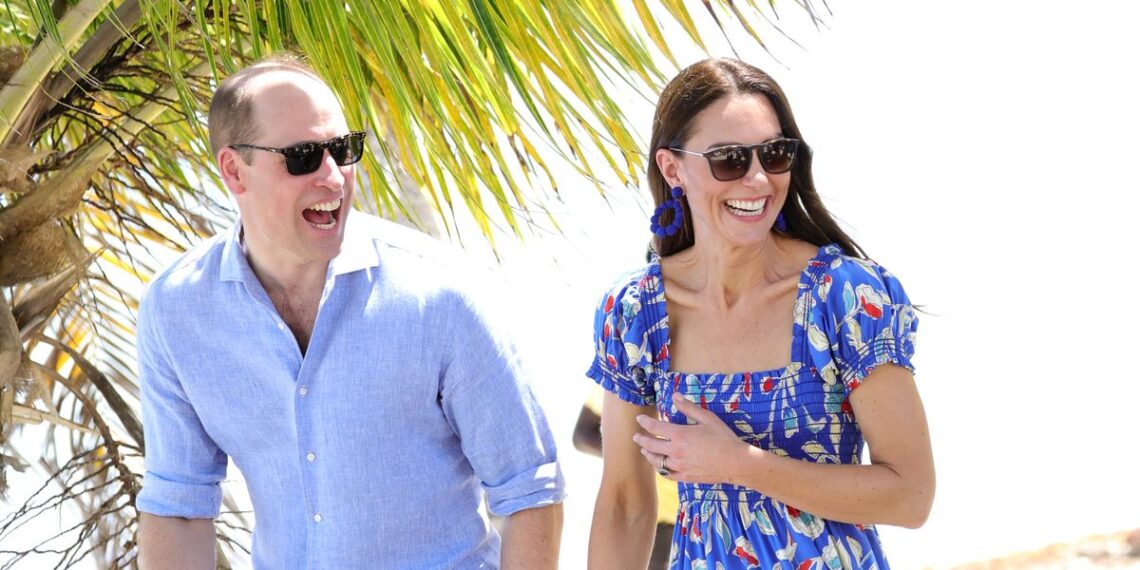 Kate Middleton Wears Tory Burch Dress in Colors of Belize’s Flag