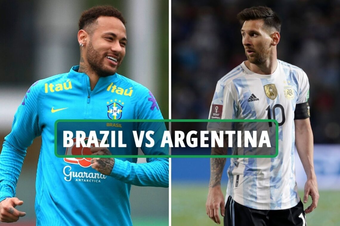 When is Brazil vs Argentina and where will the match be played? Date, kick-off time, TV channel for World Cup qualifier