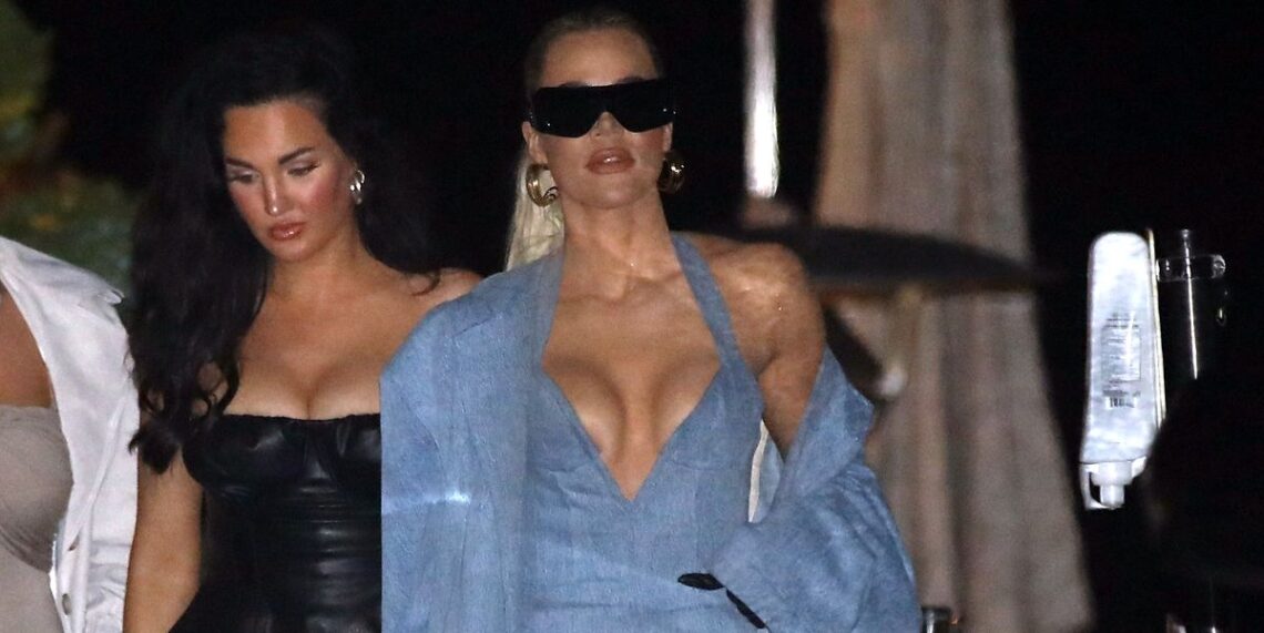 Khloé Kardashian Puts a Sultry Spin on a Head to Toe Denim Look