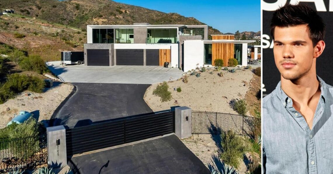 Taylor Lautner Lists Modern Mansion For $5 Million: Tour His Striking Spread With Seamless Indoor-Outdoor Living — Photos