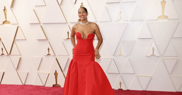Celebrities Brought a Little Extra Red to the Oscars Red Carpet
