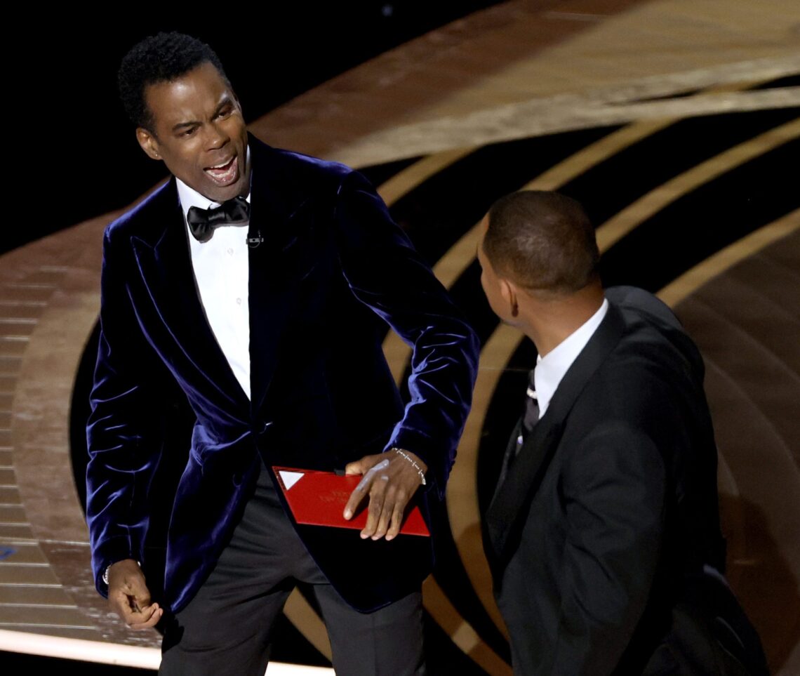 Will Smith Slaps Chris Rock In The Face Over Joke About Jada Pinkett-Smith’s Hair At The Oscars