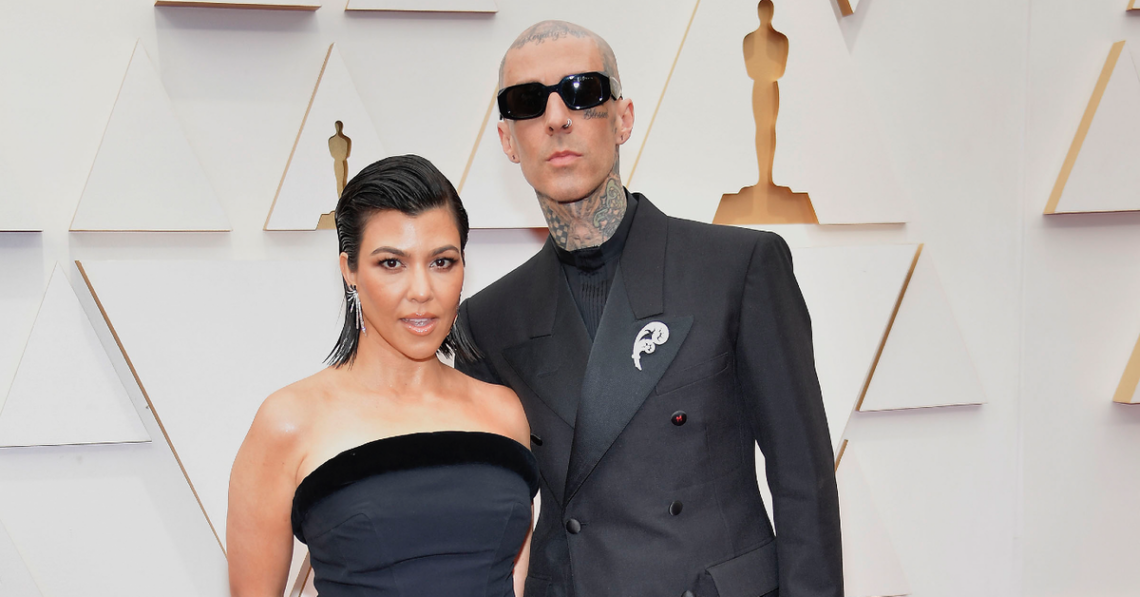 Kourtney Kardashian Becomes The First Member Of Her Family To Attend The Oscars As She Makes Red Carpet Debut With Fiancé Travis Barker