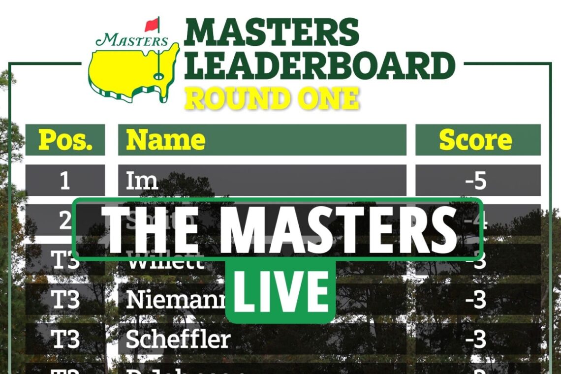 The Masters 2022 LIVE SCORES: Tiger Woods finishes first round on one under-par as Im leads, Smith one back