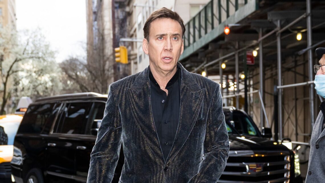 Nicolas Cage Wore a Glittery Suit Because It Reminded Him of Tree Bark