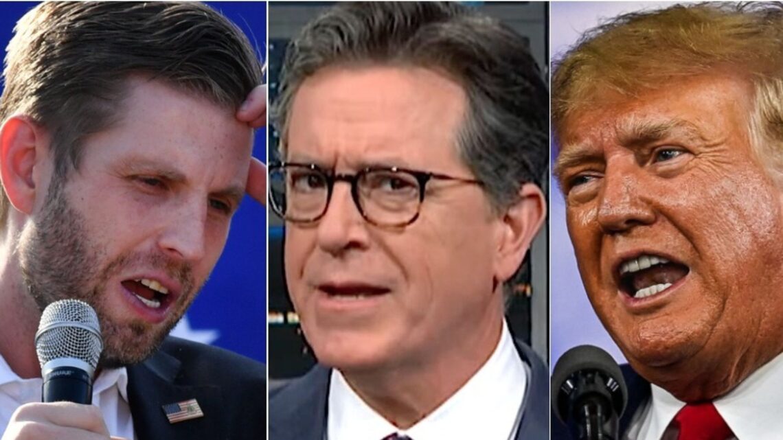 Stephen Colbert Hits Trump Right In The Eric Over New Revelations