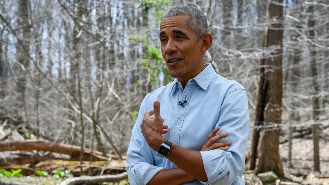 Barack Obama Hit the Trails in Rustic Business Casual