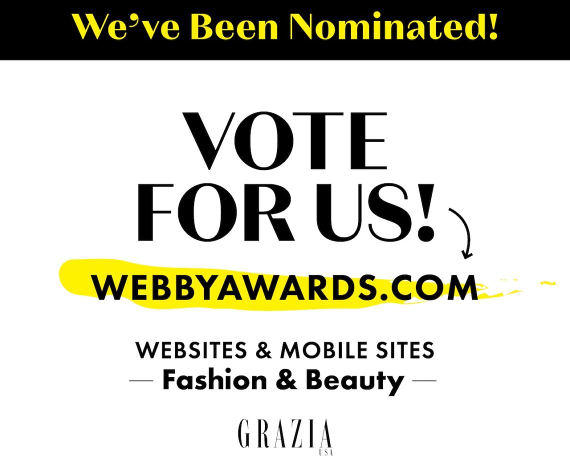 Grazia USA Nominated for Webby Award