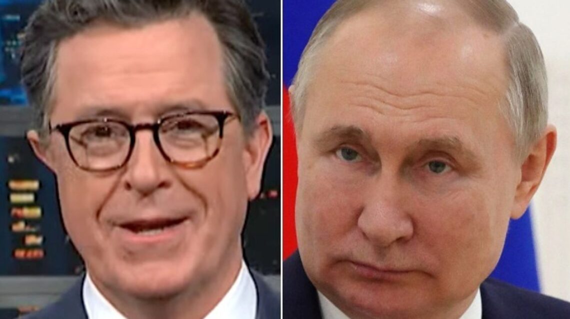 ‘Suck It, Putin!’: Stephen Colbert Taunts Russia After Most Humbling Ukraine Moment Yet