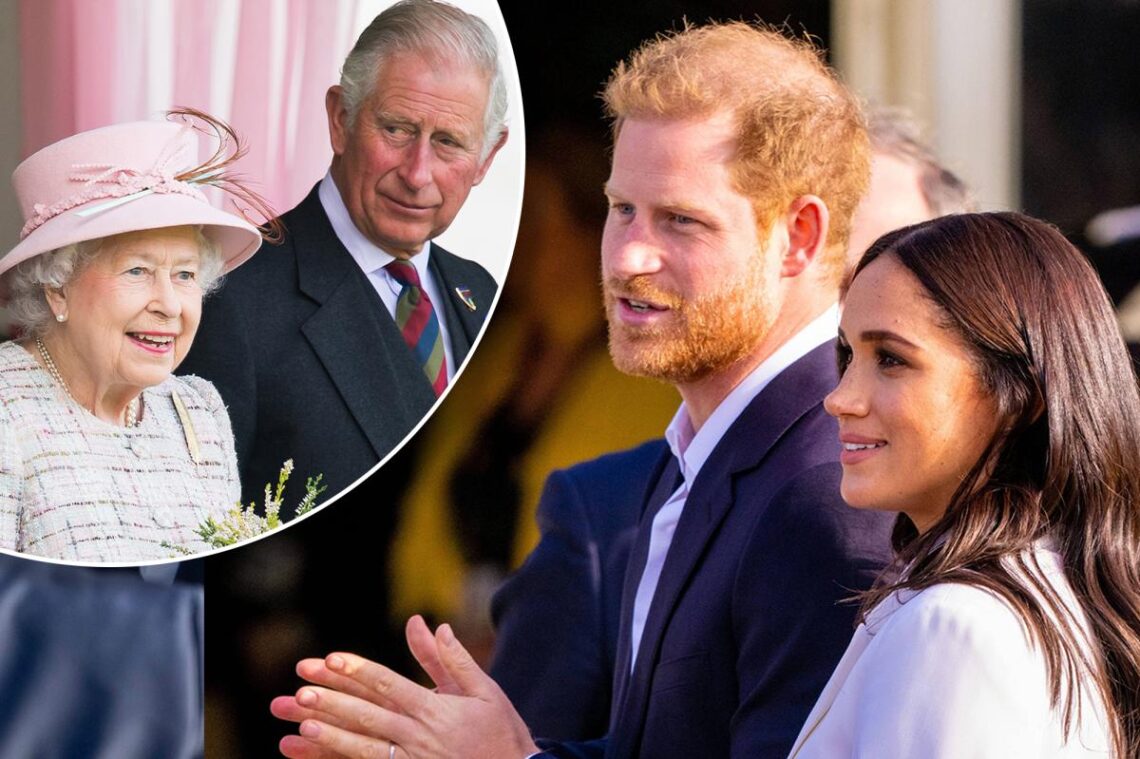 Harry, Meghan cynically toying with the queen, Charles, insider says
