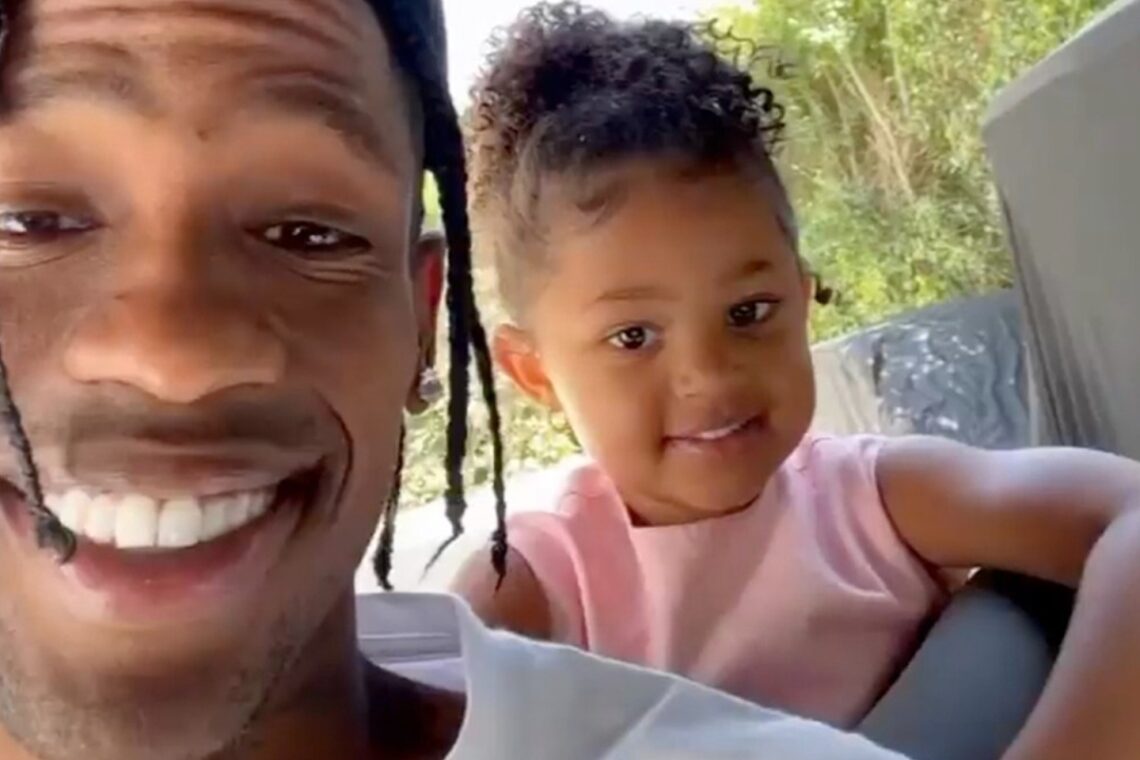 Kylie Jenner’s baby daddy Travis Scott shares new video with daughter Stormi in rare appearance after Astroworld tragedy