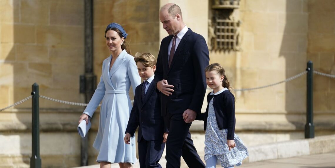 Kate Middleton and Princess Charlotte Match In Robin’s Egg Blue For Easter Service