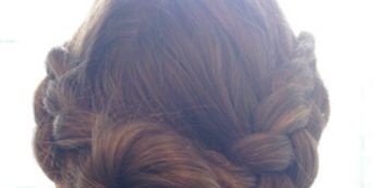 Double Braided Bun Hairstyle