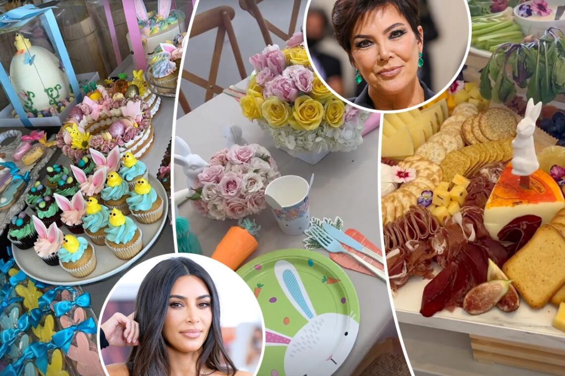Kardashians share pics from Kris Jenner’s ‘insane’ Easter celebration